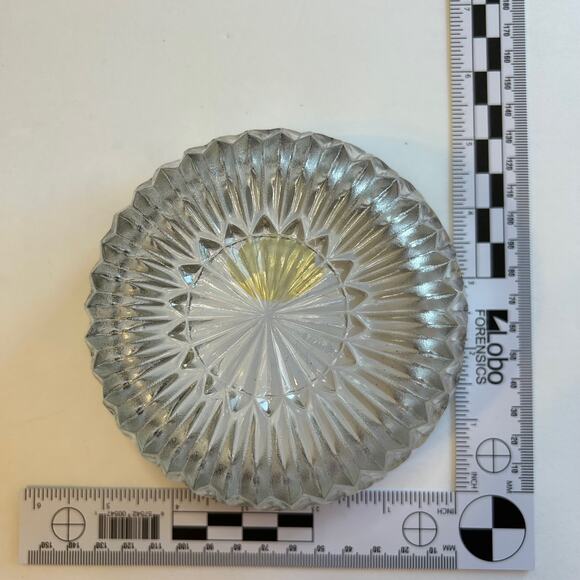 Vintage Crystal Bowl Silver Plate Spoon Sauce Bowl Set By Leonard Italy - Picture 10 of 12